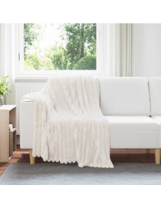 Coperte da Pile 6 pcs Crema 150 x 130 cm Panno