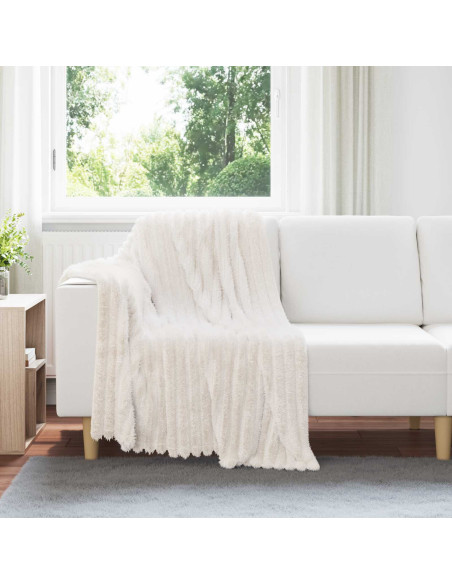 Coperte da Pile 6 pcs Crema 150 x 130 cm Panno