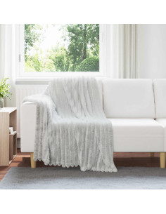 Coperte da Pile 6 pcs Grigio 150 x 130 cm Panno