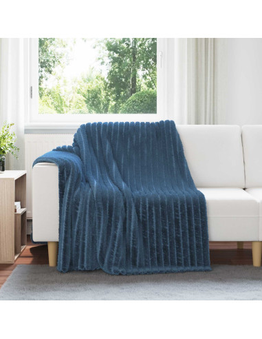 Coperte da Pile 6 pcs Blu navy 200 x 150 cm Panno