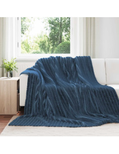 Coperte da Pile 6 pcs Blu navy 270 x 240 cm Panno