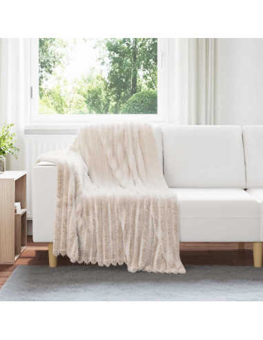 Coperta Beige 150 x 130 cm Panno