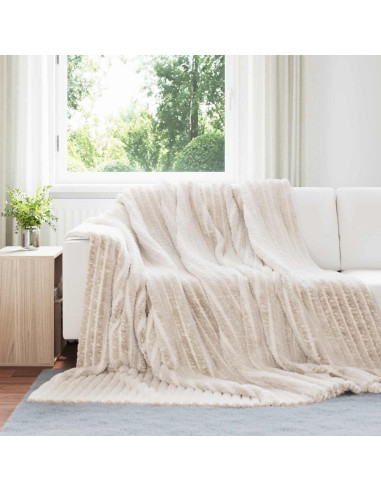 Coperta Beige 270 x 240 cm Panno