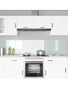 Rivestimento da Cucina 2 pcs Bianco 110 x 50 cm vetro temperato