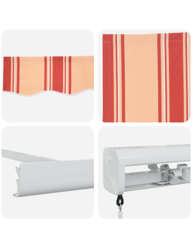 Tenda Retrattile Giallo e Arancione 300 x 250 cm