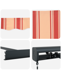 Tenda Retrattile Giallo e Arancione 300 x 250 cm