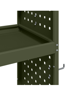 Carrello per Attrezzi con ruota Verde oliva 75 x 35 x 73 cm