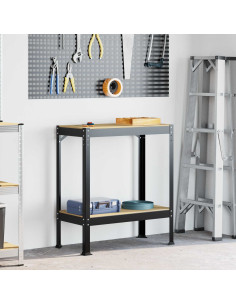 Banchi da lavoro Nero 81 x 41 x 91 cm Legno multistrato