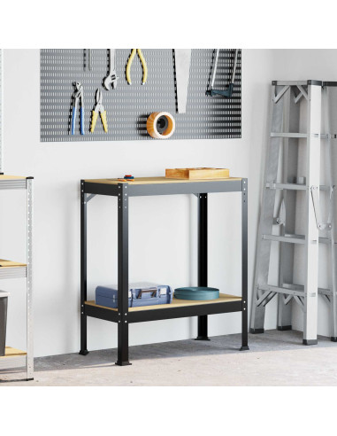 Banchi da lavoro Nero 81 x 41 x 91 cm Legno multistrato