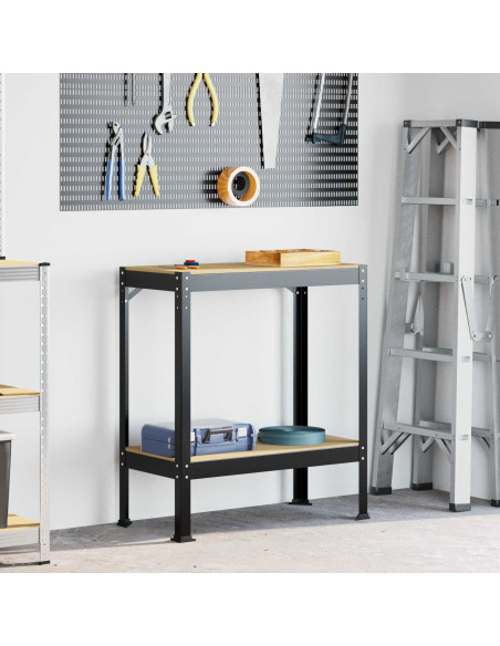 Banchi da lavoro Nero 81 x 41 x 91 cm Legno multistrato