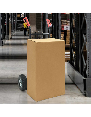 Carrello Manuale Nero e Rosso 57 x 46 x 113 cm Acciaio