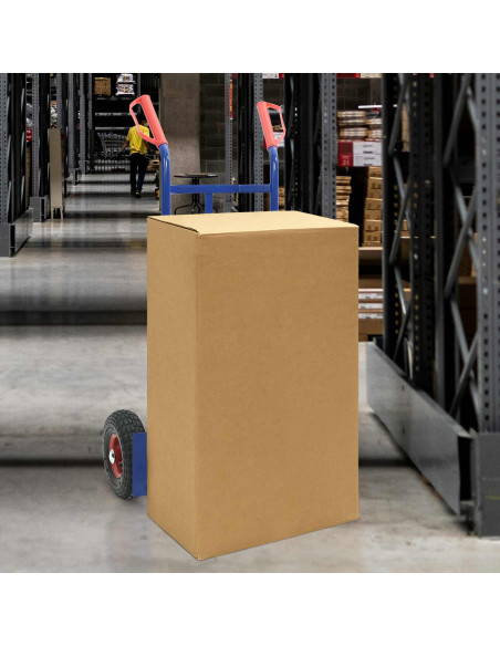 Carrello Manuale Blu e Rosso 57 x 46 x 113 cm Acciaio