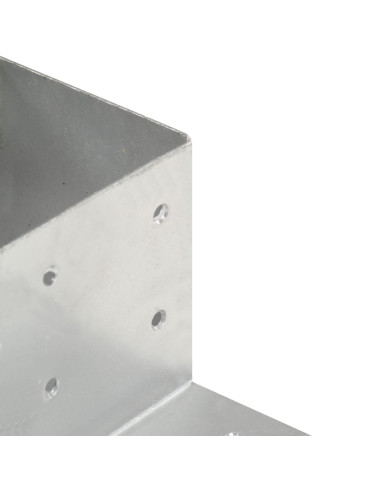 Connettore per Pali a Forma di L in Metallo Zincato 81x81 mm