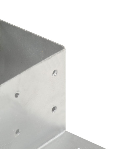 Connettore per Pali a Forma di L in Metallo Zincato 81x81 mm