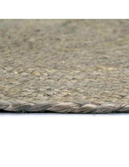 Tovagliette 4 pz Grigio Neutro 38 cm Rotonde in Juta