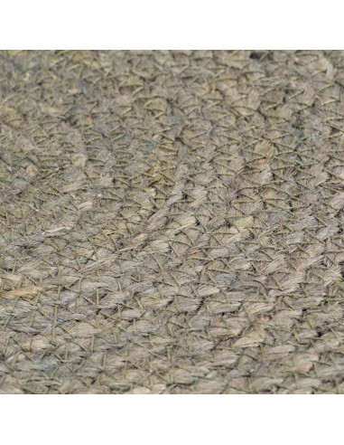 Tovagliette 4 pz Grigio Neutro 38 cm Rotonde in Juta