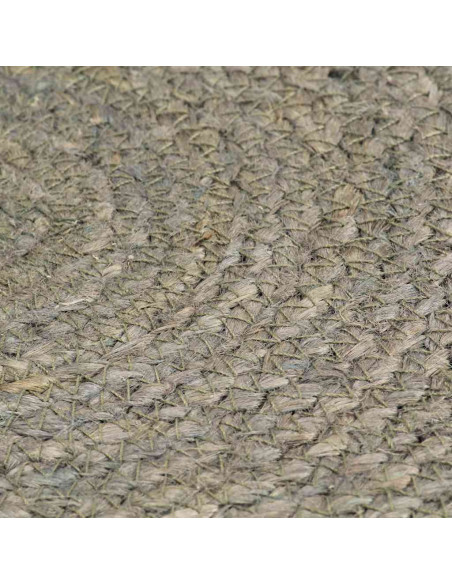 Tovagliette 4 pz Grigio Neutro 38 cm Rotonde in Juta