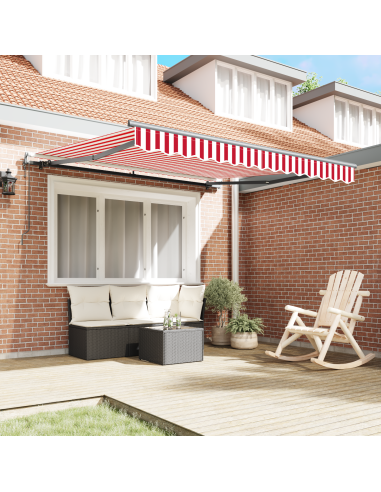 Tenda Retrattile Rosso e Bianco 300 x 250 cm