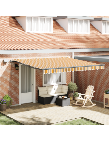 Tenda Retrattile Multicolore 400 ×350 cm Tessuto