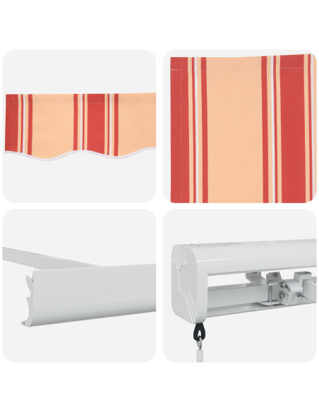 Tenda Retrattile Giallo e Arancione 500 × 300 cm