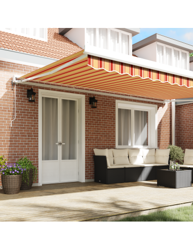 Tenda da Sole Giallo e Arancione 500 x 300 x 165 cm