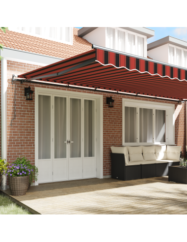 Tenda Retrattile arancione e marrone 600 × 350 cm