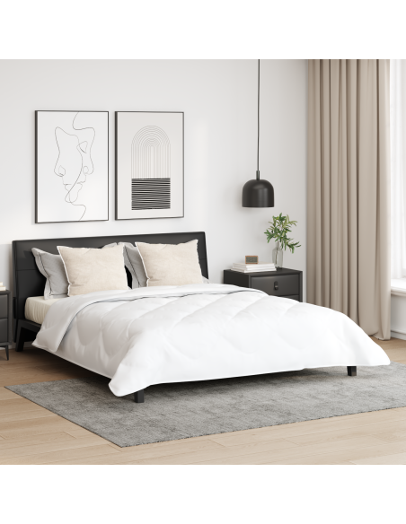 Duvet Estivo con cuscino 3 pcs Bianco Microfibra