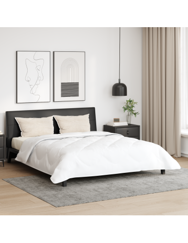 Duvet Estivo con cuscino 3 pcs Bianco Microfibra