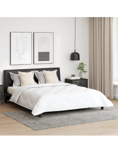 Duvet Estivo con cuscino 3 pcs Bianco Microfibra