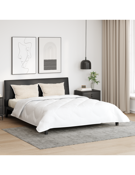 Duvet Estivo con cuscino 3 pcs Bianco Microfibra