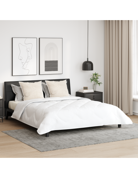 Duvet Estivo con cuscino 3 pcs Bianco Microfibra