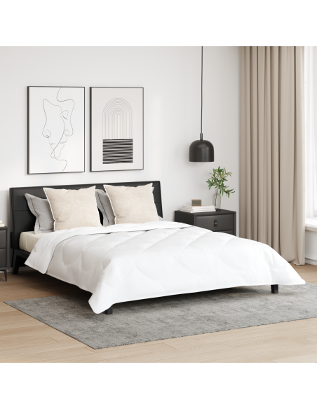 Duvet Invernale con cuscino 3 pcs Bianco Microfibra