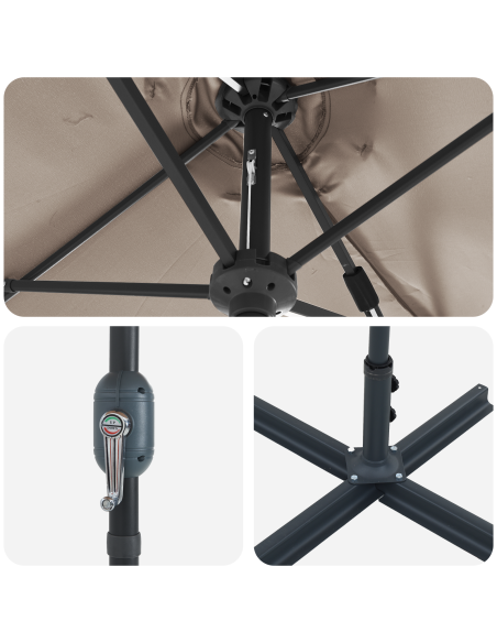 Ombrello da giardino Talpa 370 x 197 x 239 cm