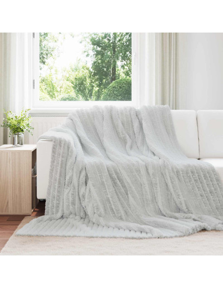 Coperta Grigio 240 x 220 cm Panno