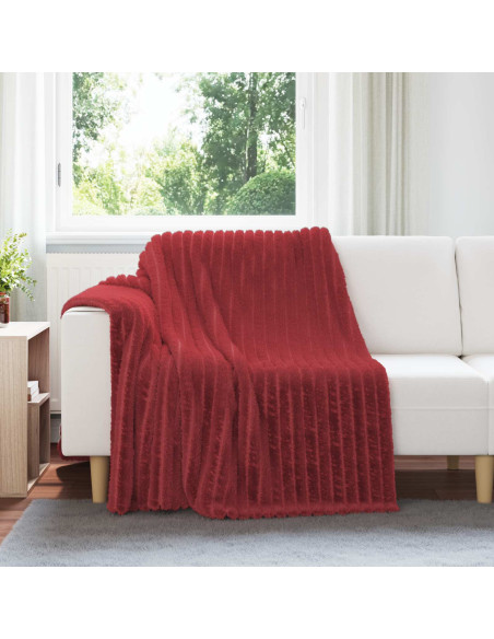 Coperta Rosso Bordeaux 200 x 150 cm Panno