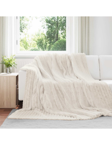 Coperta Crema 270 x 240 cm Panno
