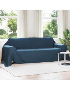 Coperte da Pile 6 pcs Blu navy 350 x 270 cm Panno