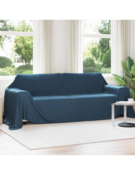 Coperte da Pile 6 pcs Blu navy 350 x 270 cm Panno