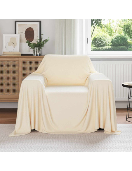 Coperte da Pile 6 pcs Crema 210 x 140 cm Panno