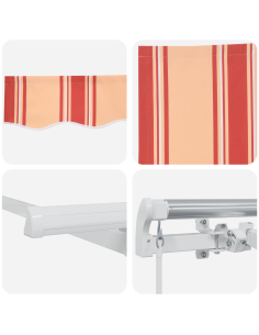 Tenda Retrattile Giallo 400 x 200 cm Tessuto