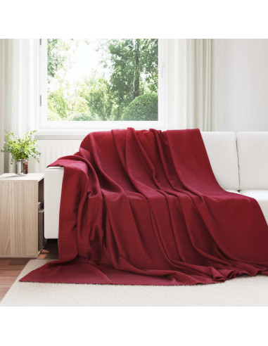 Coperte da Pile 24 pcs Rosso Bordeaux 240 x 220 cm Panno