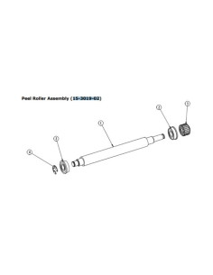 PLATEN ROLLER ASSY 4 PEEL ROHS