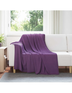Coperte da Pile 6 pcs Viola 200 x 150 cm Panno