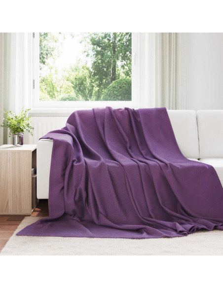 Coperte da Pile 6 pcs Viola 270 x 240 cm Panno