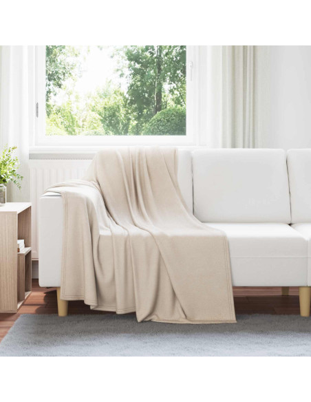 Coperte da Pile 24 pcs Beige 170 x 130 cm Panno