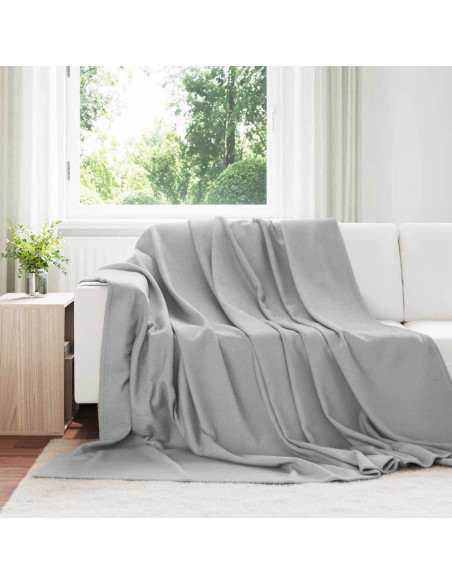 Coperte da Pile 6 pcs Grigio 240 x 220 cm Panno