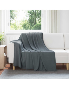Coperta Grigio scuro 200 x 150 cm Panno