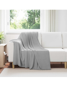 Coperta Grigio 170 x 130 cm Panno