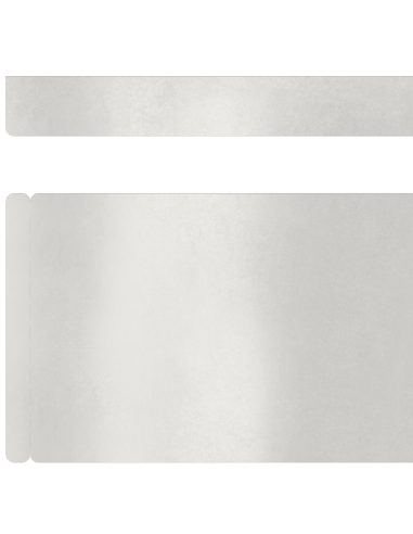 Bordura per Prato 4 pcs Argento 450 x 0.05 x 15 cm