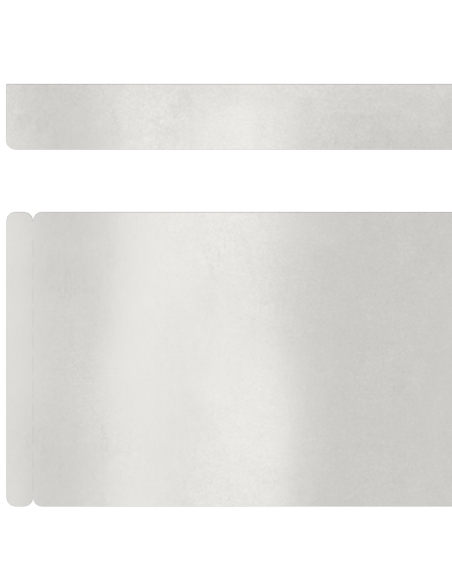 Bordura per Prato 4 pcs Argento 450 x 0.05 x 15 cm